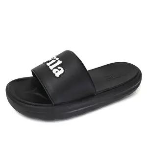 FILA 드리프터 튜브 맥스 쿠셔닝 남성 여성 공용 사무실 스포츠 슬리퍼 블랙 1SM01947-001