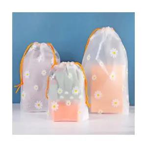 데이지 파우치 조리개 스트링 타입 단체선물 답례품 구디백 포장봉투 여행용품 수영복 방수가능