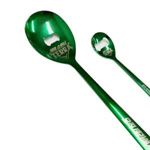 테라 대왕 맥스 대형 그린 스푸너 오프너 병따개 굿즈 숟가락 수저 스푼 진로 맥주 초록색