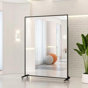 이동식 전신 거울 대형 높이188cm 행거 스탠드 테스 원룸 일체형 가정용 요가