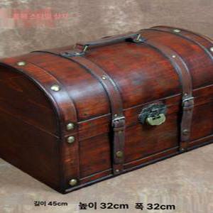 빈티지 고가구 보관함 잠금 나무 상자 잠금상자 나무상자 전통가구 원목고가구 빈티지고가구 수