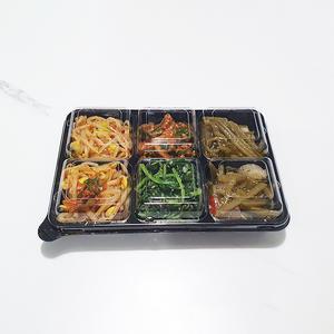 {박스} 일회용반찬용기 AJ 직사각 6칸 600개세트