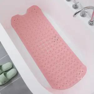 타일흡착 미끄럼방지 욕조 욕실매트(40x100cm) (라이트핑크)/화장실/매트/미끄럼/방지/욕실/발판/발/바닥