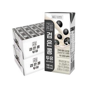 [건국두유] 건국 검은콩 두유 190ml  48팩