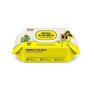 노브랜드 생분해되는 유기농 물티슈 80매