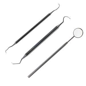 스테인레스 고급 스케일러 (치석제거기 탐침 치경 선택) 세트 샤프 블런트 미러 스케일링 치과 보건실 병원