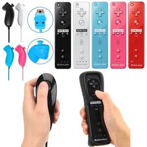 닌텐도 Wii Nunchuck 무선 게임패드 콘솔 조이스틱 조이패드 2 in 1 원격 컨트롤러 WII 모션 플러스