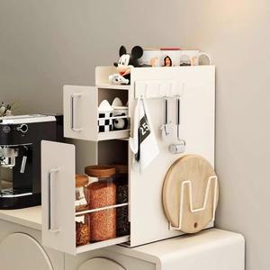 디귿수납장 철제 슬라이딩 서랍형 슬림 화이트