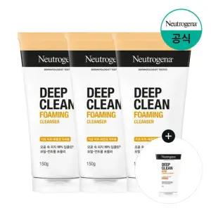 딥클린 포밍 클렌저 150g x3 + 증)아크네 포밍 클렌저 40g