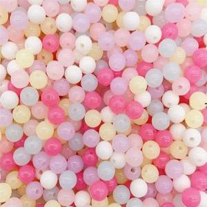 틴틴파츠 파스텔 유광 비즈 6,8,10mm 슬라임 팔찌 목걸이 키링 만들기 동대문부자재