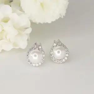 [라블리러리]스왈 물방울 진주귀걸이 혼주귀걸이 (8639502)