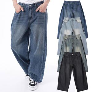 [비지크] 28-34 엘본 다트 와이드(5컬러) 와이드 넓은핏 통바지 일자