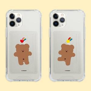 디즈니 그래비 심플 꼬미 카드포켓 젤하드 케이스 (UV)