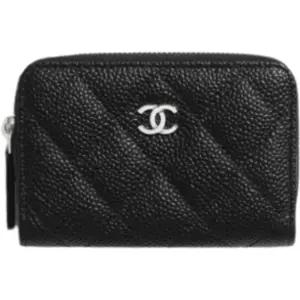 클래식 캐비어 AP0216 Y01588 C3906 동전 지갑 블랙 실버