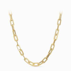 [모아르]18K 모던 할로우 클립 체인 목걸이 소