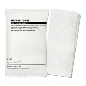위드모먼트 일회용 샤워타올 100개 개별 고급포장 여행용 휴대용 호텔용 거품 목욕 바스 샤워 타올