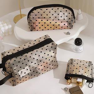 메쉬파우치 메이크업 화장품 망사 미니 이너백 여행용파우치 속옷 여성 투명 답례품 시스루 매쉬