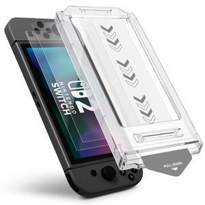 [다이아큐브] 닌텐도 스위치2 풀커버 2.5D 9H고경도 자동먼지제거 부착키트 강화유리 보호필름 2매