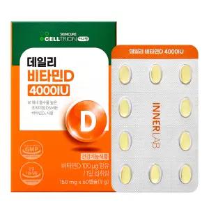 이너랩 데일리 비타민D 4000IU 60캡슐, 1개