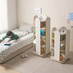 에보니아 라미 회전 책장 시리즈 기본형 바퀴형 / 3단 4단 교구장 책꽂이