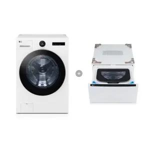 [LG] 트롬 오브제 세탁기 FX25WSQX 미니워시 화이트