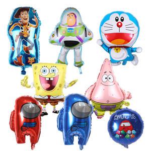 캐릭터 헬륨 풍선 생일 파티 토이스토리 도라에몽 스폰지밥 어몽어스