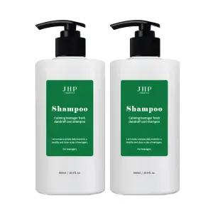 JHP 녹초엽 청소년 지성 쿨샴푸 500ml 2개