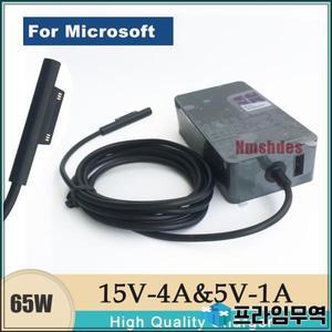 마이크로소프트 서피스 프로 4 5 6 Ac 어댑터용 정품 노트북 충전기 65W 15V 4A