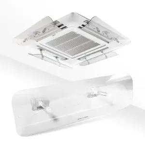 대한 윈드플렉스 천장형 시스템 에어컨 히터 바람막이 무타공 투명 타입