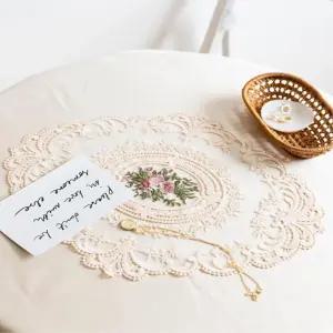 소품 악세사리 촬영 배경천 테이블 식탁 레이스 장식 자수 매트 러너