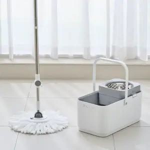 OLLY 올리 퀵스핀 물걸레 스핀걸레 탈수통 물청소 밀대 회전밀대 통돌이청소 짤순이 마대 극세사 OLSM26W