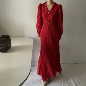 우아 도트 맥시 머메이드 레트로 롱 원피스 리본 128cm 간절기 연말파티