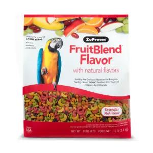쥬프림 후르츠블렌드 대형 5.4kg 마카우 코카투 뉴기니아 앵무새 과일펠렛 사료 먹이