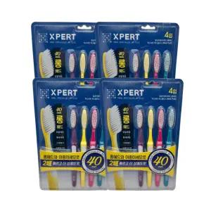 크리오 엑스퍼트 맥스플러스 항균이중미세모 롱헤드 칫솔 4개입 x 4세트