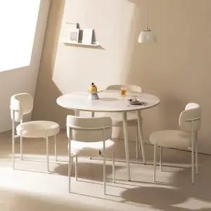라움에스알 제나 양면 포세린 원형 세라믹 식탁 4인용 테이블