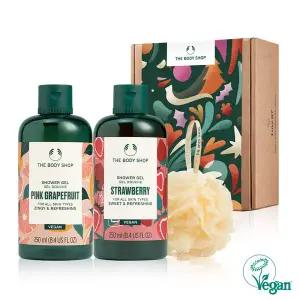 [더바디샵] 핑크 그레이프후룻&스트로베리 샤워 젤 선물세트 (888211)