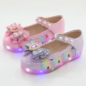 해피걸 러브하트 아동 키즈 주니어 어린이 여아 LED구두