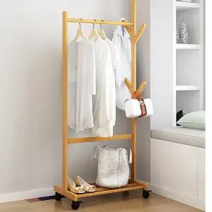 oa 이동식 원목 옷걸이 행거 가방 거치대 틈새 행거 600 800 1000