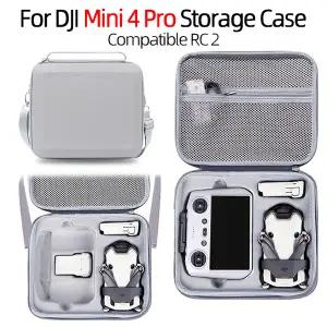 드론용품 DJI 미니 4 프로용 하드쉘 숄더백 핸드헬드 스토리지 RC 2/RC N2 야외 여행 충격 흡수 휴대용 케