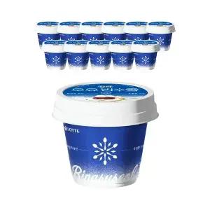 [슈팅냉동] 찰떡우유 빙수설 250ml, 12개