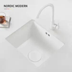 화이트 싱크볼 작은 간이싱크대 인테리어 법랑 백조씽크 리모델링