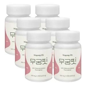무궁핏 500mgX45정X6개 / 평화 무궁화 이너뷰티