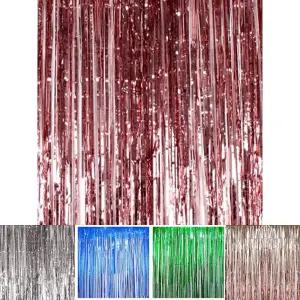 파티 은박 커튼 로즈골드/파티은박수술커튼/파티커튼/생일장식커튼/반짝이커튼/벽장식은박커튼/파티장식커