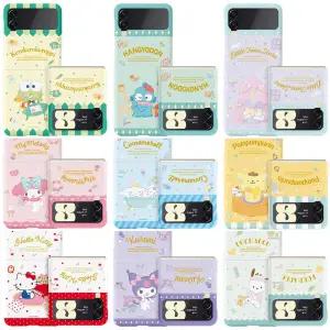 산리오 해피룸2 슬림 하드 케이스 갤럭시Z플립7 Z플립6 Z플립5 Z플립4 Z플립3 마이멜로디 시나모롤