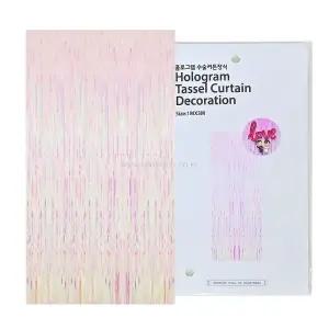 Party Club 홀로그램 수술 커튼 장식 대/파티발/커튼/금박커튼/파티짱/은박수술/벽장식/파티커튼