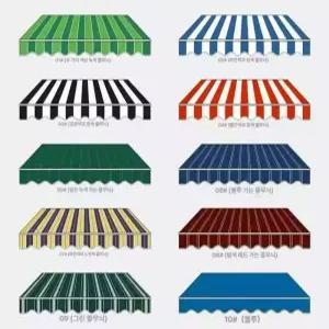 어닝원단 천원단 교체 상가 테라스 고정 야외가림막 천막 어닝 차양막