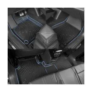 발키리 제네시스 G80(20년~현재) 풀커버 3D 차량용 자동차 TPE 카본 발매트 확장형 1열+2열 풀세트(호환)