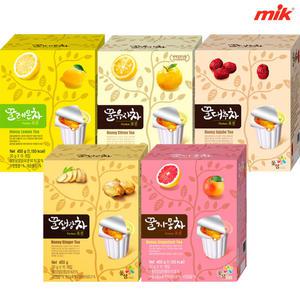 꽃샘 꿀유자차 포션 15ea 골라담기 [대추차/자몽차/레몬차/생강차]