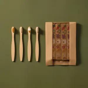 오하우 제로웨이스트키트 어린이 대나무칫솔 투명창 칫솔세트 답례품 구디백