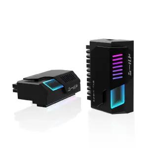 EZDIY-FAB SHIELD ATX 24핀 ARGB 90도 어댑터 블랙